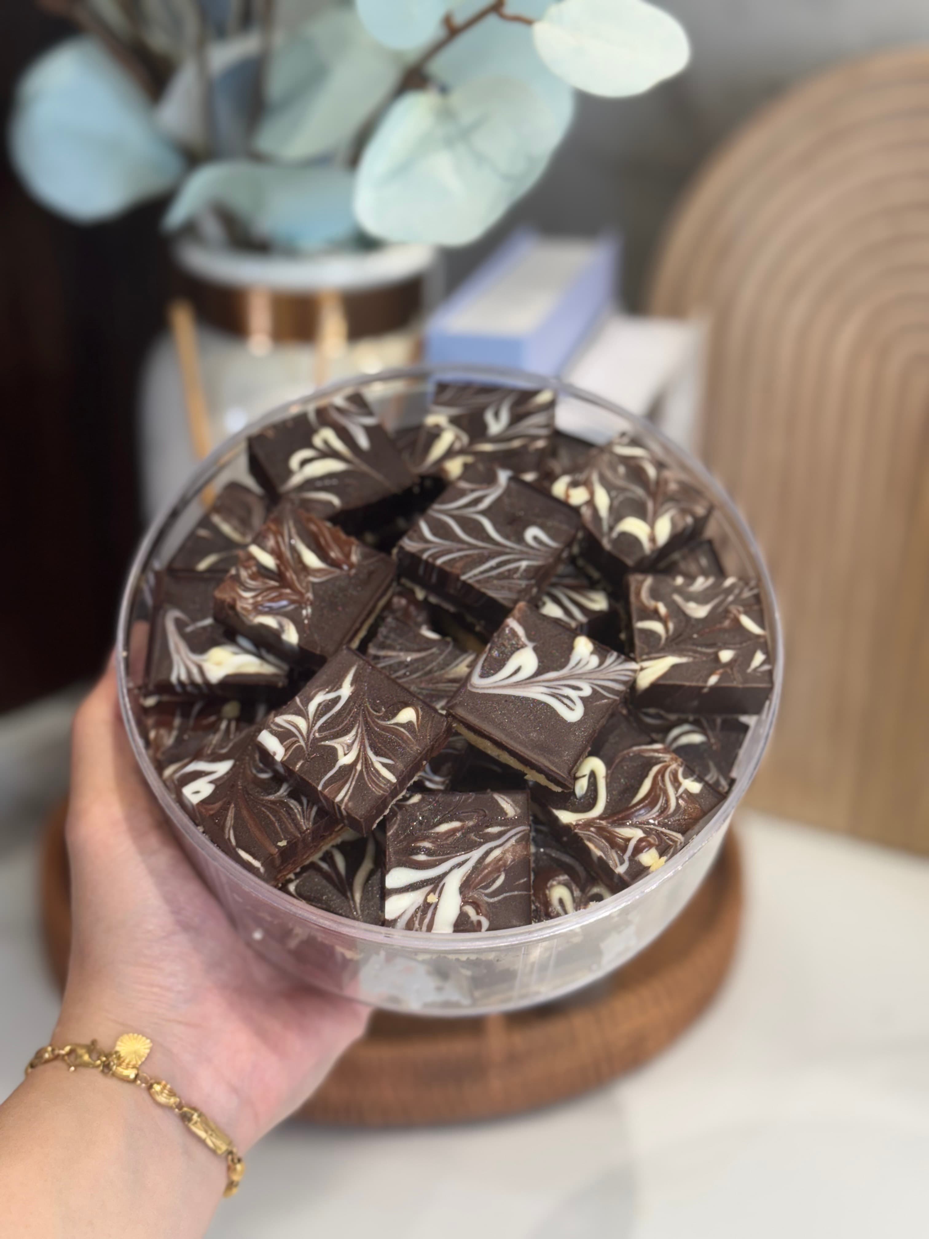 Marble Shortbread Cookies