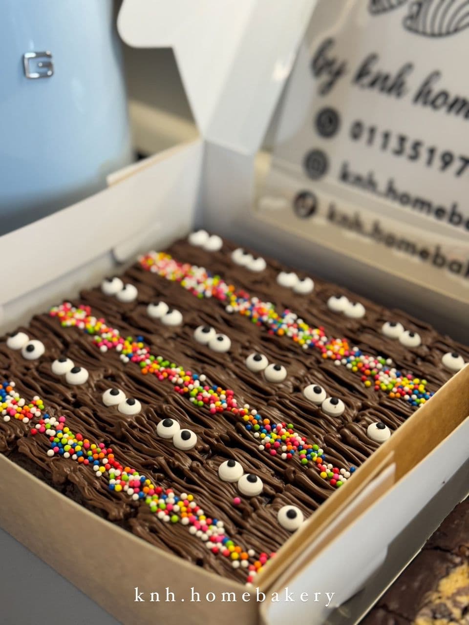 Eye Candy Brownies with Chocolate Drizzle